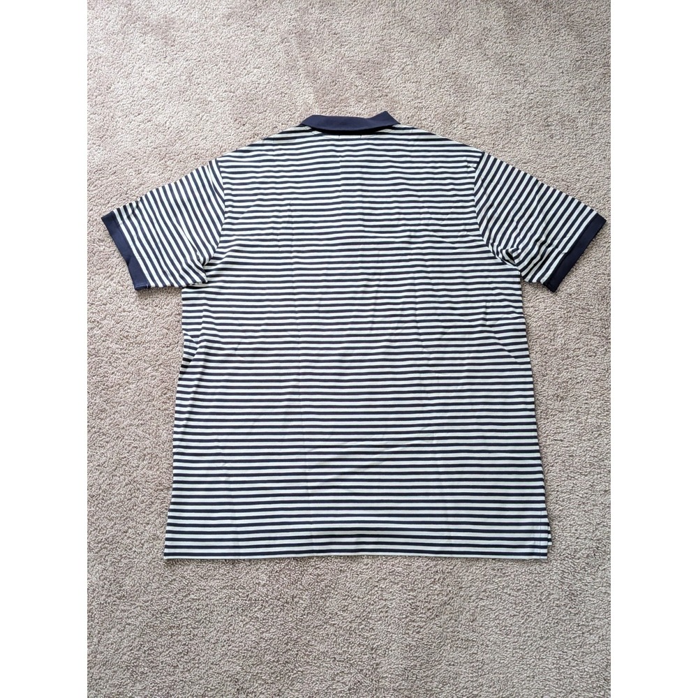 Polo Ralph Lauren Striped Polo Shirt Navy White Short Sleeve Men 3XLT NWT Preppy - Picture 2 of 8